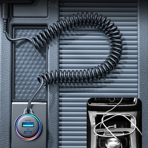 Hurtownia GSM - Autós töltő Joyroom 3w1 + 1,5m USB-C kábel 55W fekete (JR-CL07) - JYR360 - {ean13} - Hurt