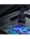 Hurtownia GSM - Autós töltő Joyroom 2xUSB háttérvilágítással 24W fekete (JR-CL10) - JYR365 - {ean13} - Hurt