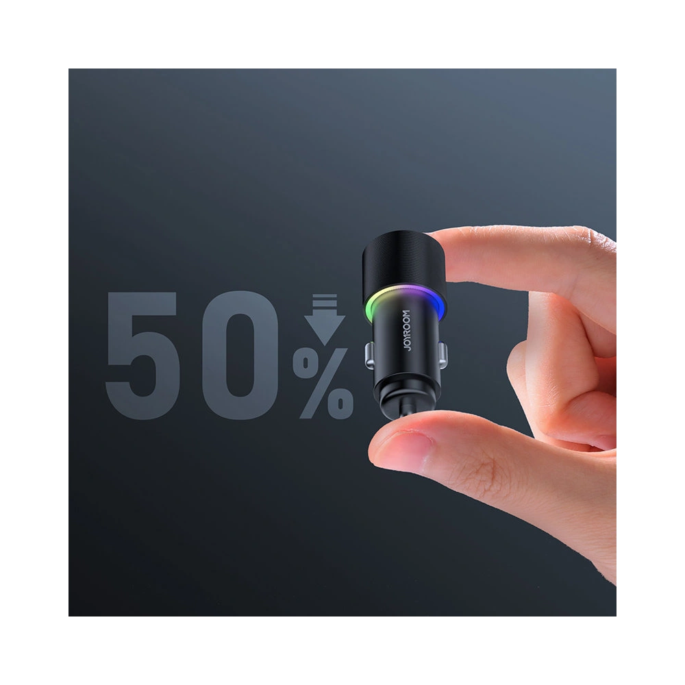 Wholesale Joyroom car charger 2 x USB with backlight 24W black (JR-CL10) - JYR365 - {ean13} - Hurt
