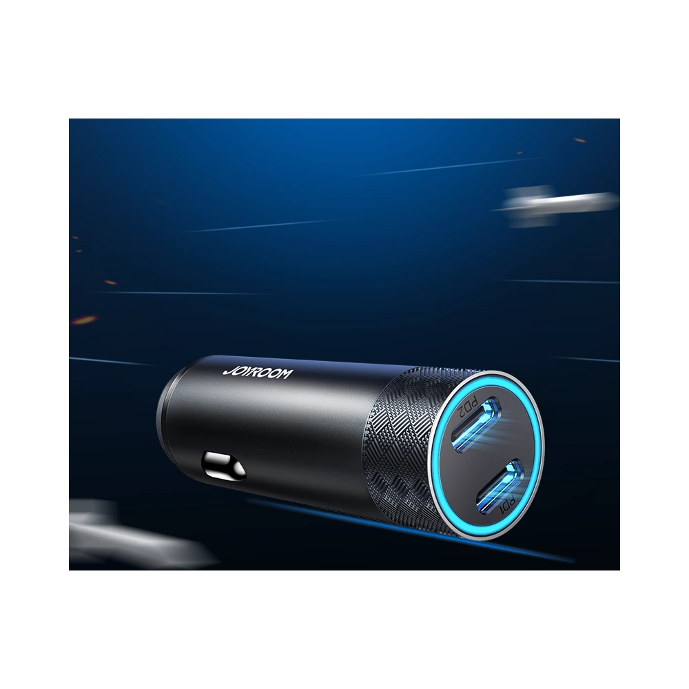 Hurtownia GSM - Autós töltő Joyroom 2xUSB 50W PD, QC, PPS szürke (JR-CL13) - JYR367 - {ean13} - Hurt