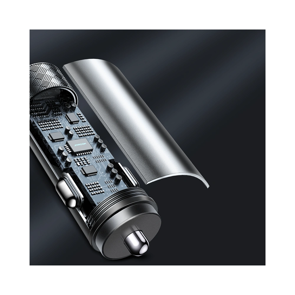 Wholesale Joyroom car charger 2 x USB 50W with PD, QC, PPS gray (JR-CL13) - JYR367 - {ean13} - Hurt