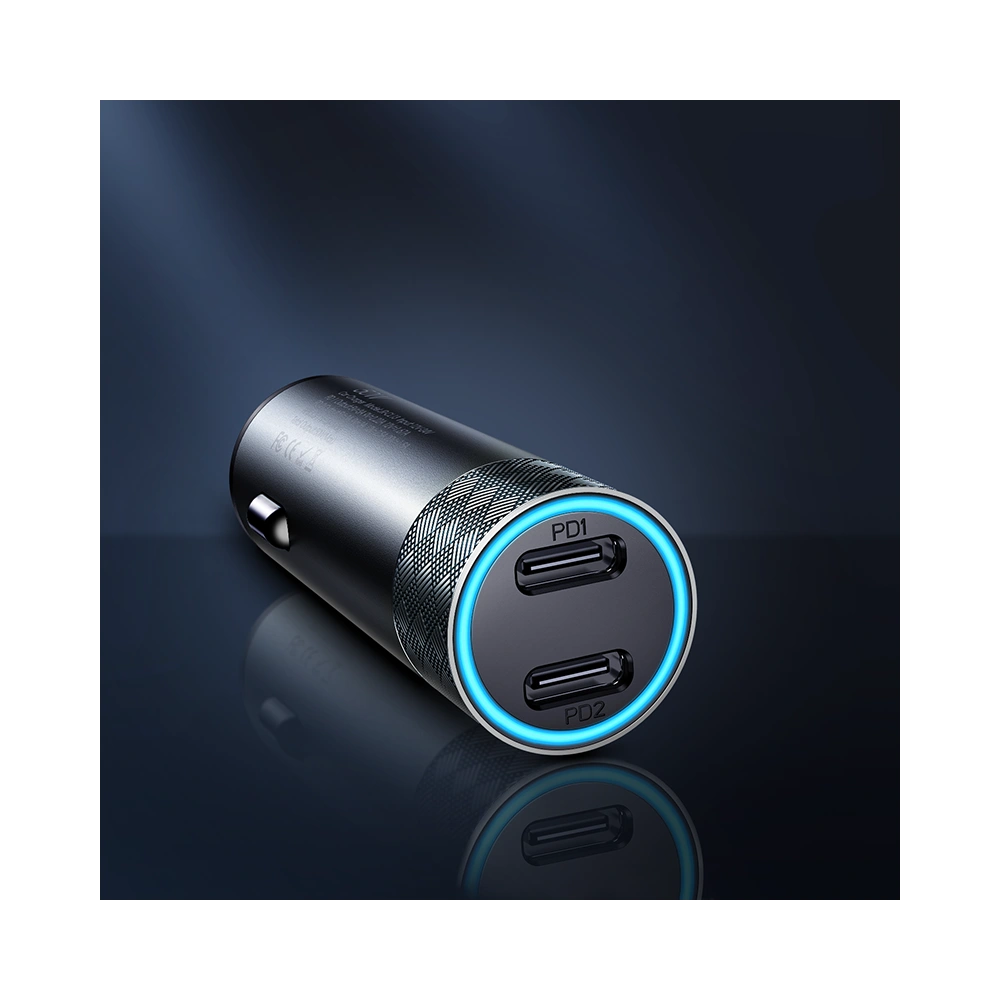 Hurtownia GSM - Autós töltő Joyroom 2xUSB 50W PD, QC, PPS szürke (JR-CL13) - JYR367 - {ean13} - Hurt