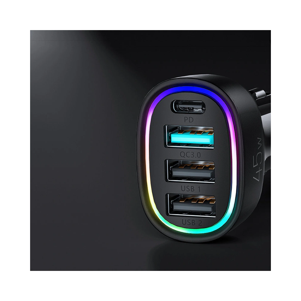 Hurtownia GSM - Încărcător auto Joyroom 4-port 45W negru (JR-CL09) - JYR380 - {ean13} - Hurt