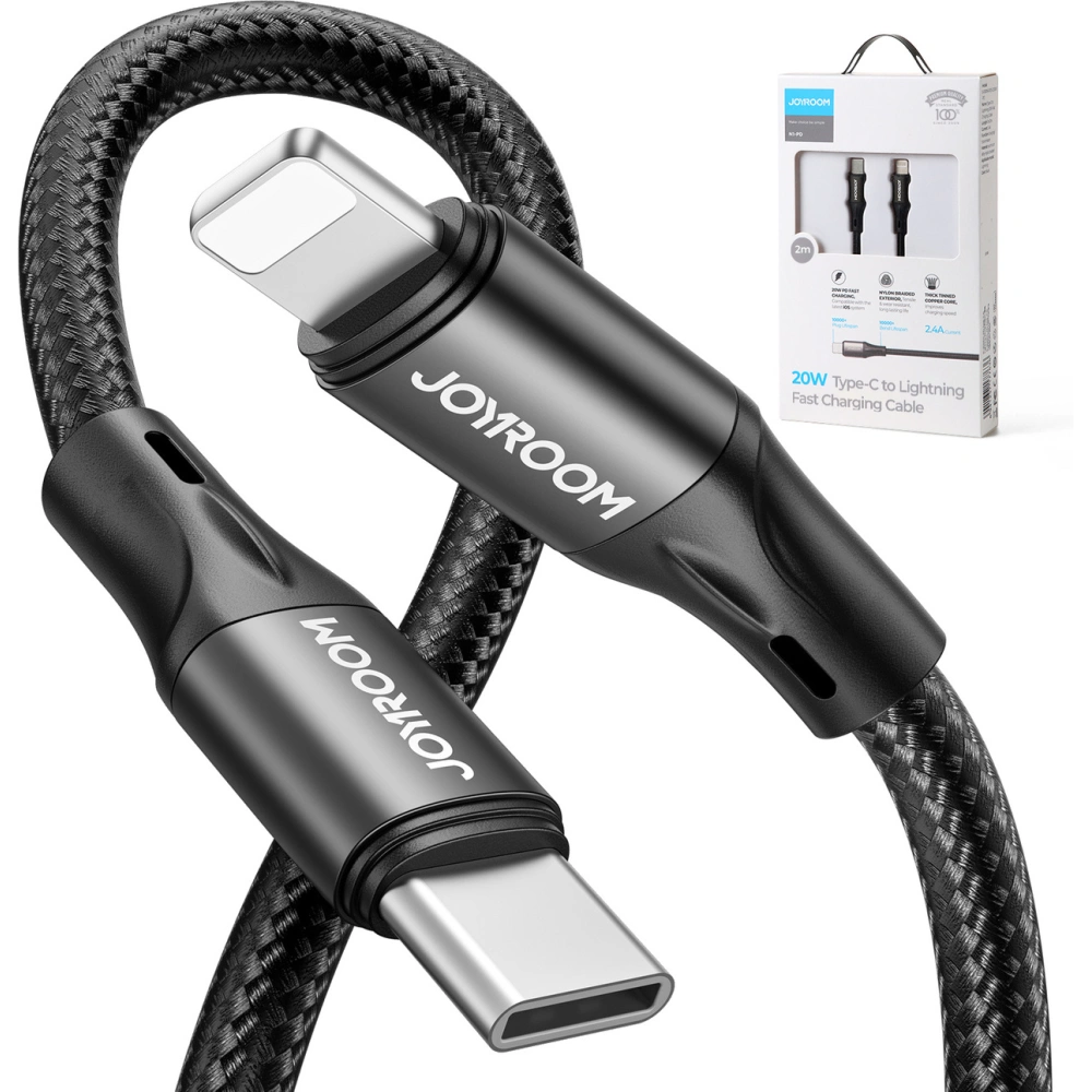 Hurtownia GSM - Kabel Joyroom USB-C/Lightning PD 20W 1m černý (S-1024N1-PD) - JYR381 - {ean13} - Hurt