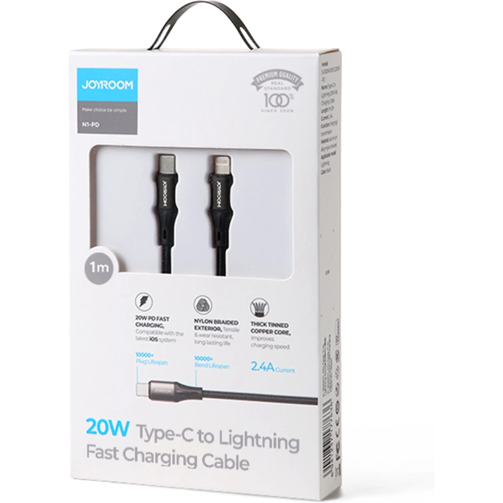 Hurtownia GSM - Kabel Joyroom USB-C/Lightning PD 20W 1m černý (S-1024N1-PD) - JYR381 - {ean13} - Hurt