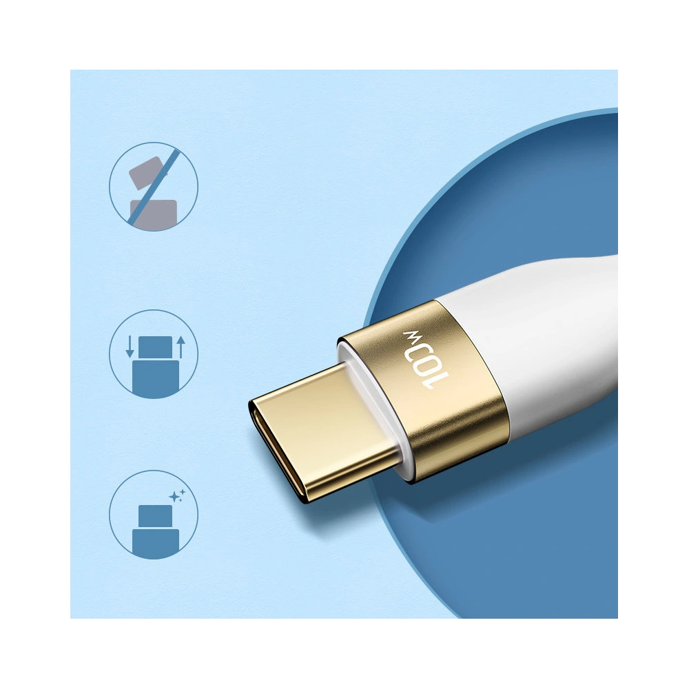 Hurtownia GSM - Kabel Joyroom Flüssigsilikon USB/USB-C PD 100W 1,2m weiß (S-1250N18-10) - JYR384 - {ean13} - Hurt