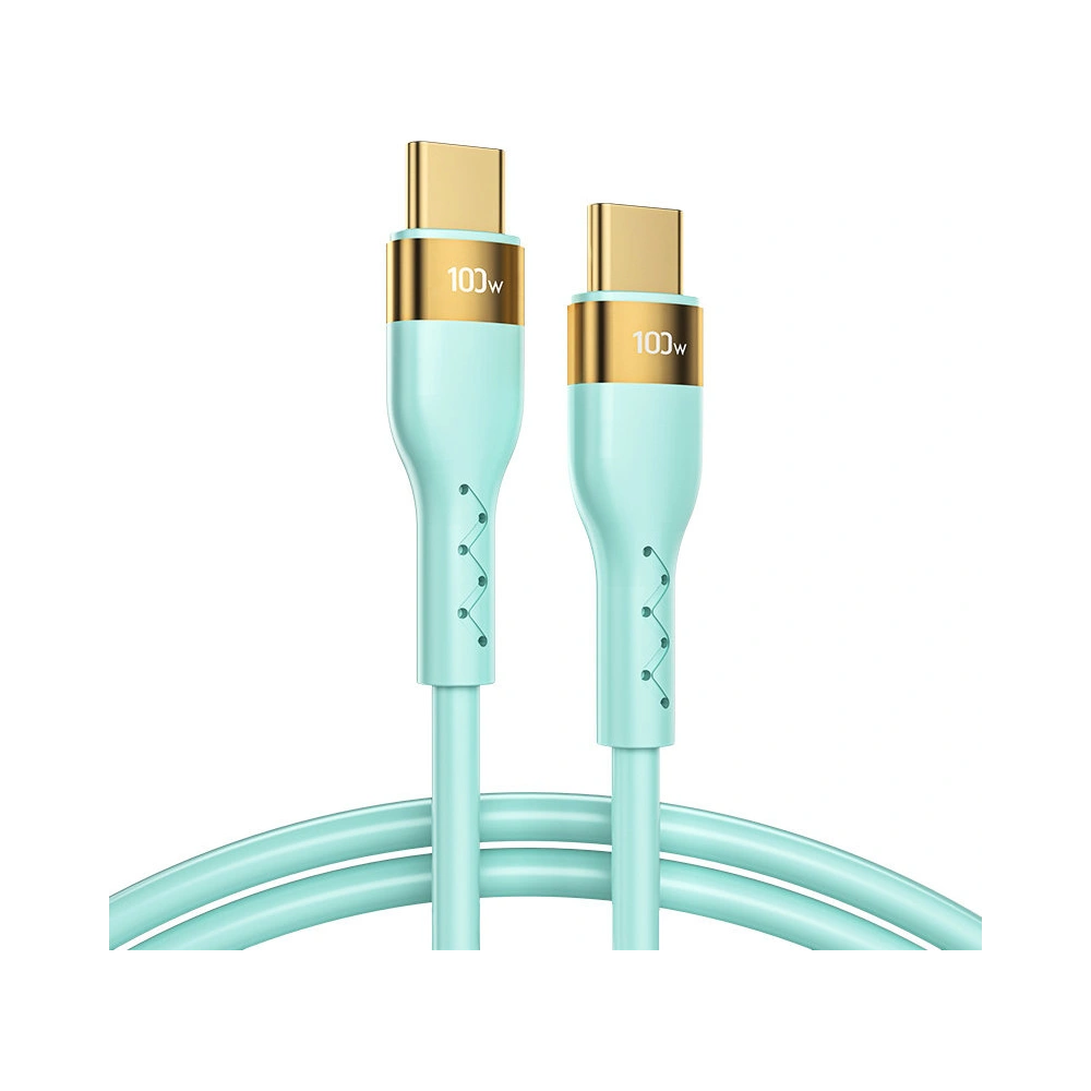 Hurtownia GSM - Kabel Joyroom Flüssigsilikon USB/USB-C PD 100W 1,2m grün (S-1250N18-10) - JYR385 - {ean13} - Hurt