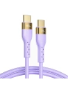 Kabel Joyroom Flüssigsilikon USB/USB-C PD 100W 1,2m lila (S-1250N18-10)
