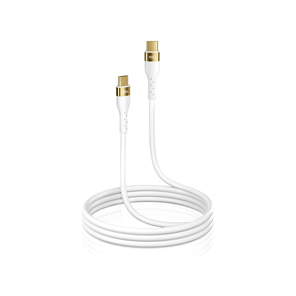 Hurtownia GSM - Kábel Joyroom Liquid Silicone USB/USB-C PD 100W 2m fehér (S-2050N18-10) - JYR387 - {ean13} - Hurt