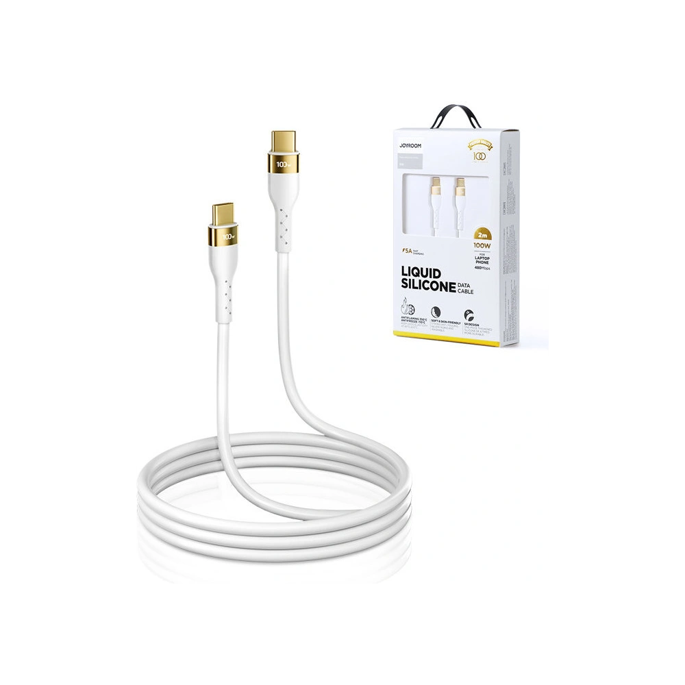 Hurtownia GSM - Kabel Joyroom Flüssigsilikon USB/USB-C PD 100W 2m weiß (S-2050N18-10) - JYR387 - {ean13} - Hurt
