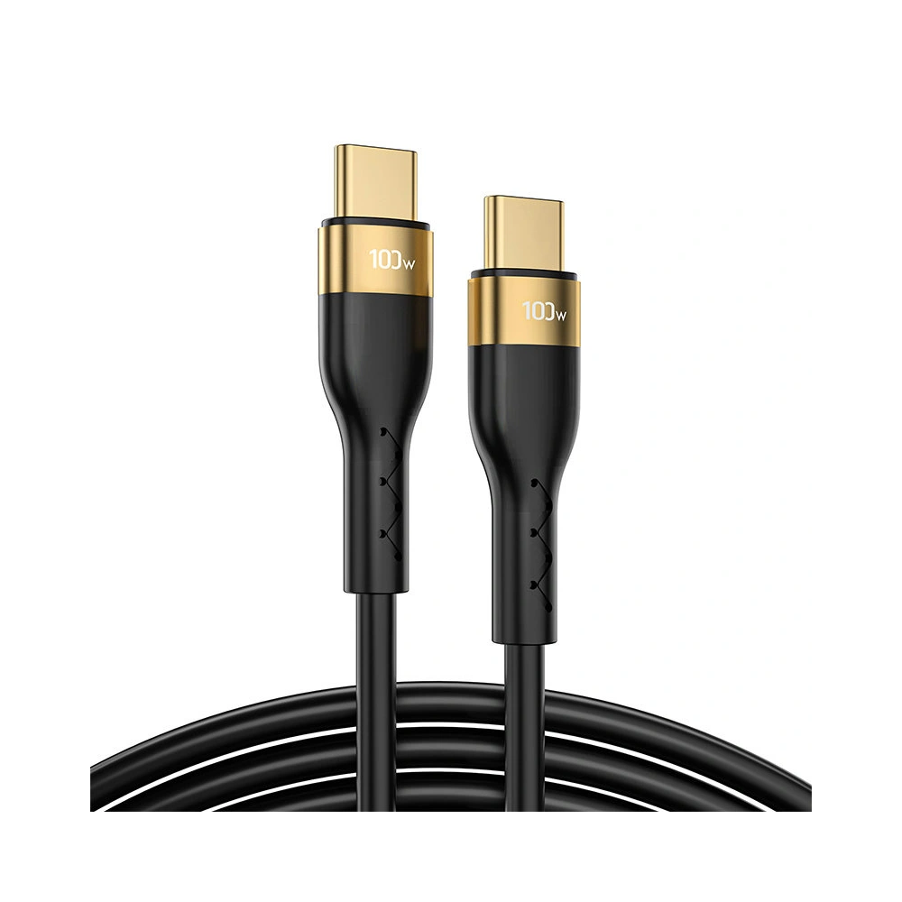 Hurtownia GSM - Kábel Joyroom Liquid Silicone USB/USB-C PD 100W 2m fekete (S-2050N18-10) - JYR388 - {ean13} - Hurt