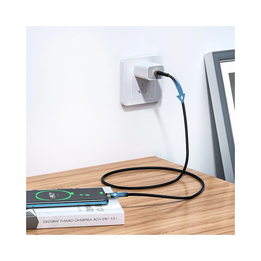 Hurtownia GSM - Kábel Joyroom Liquid Silicone USB/USB-C PD 100W 2m fekete (S-2050N18-10) - JYR388 - {ean13} - Hurt