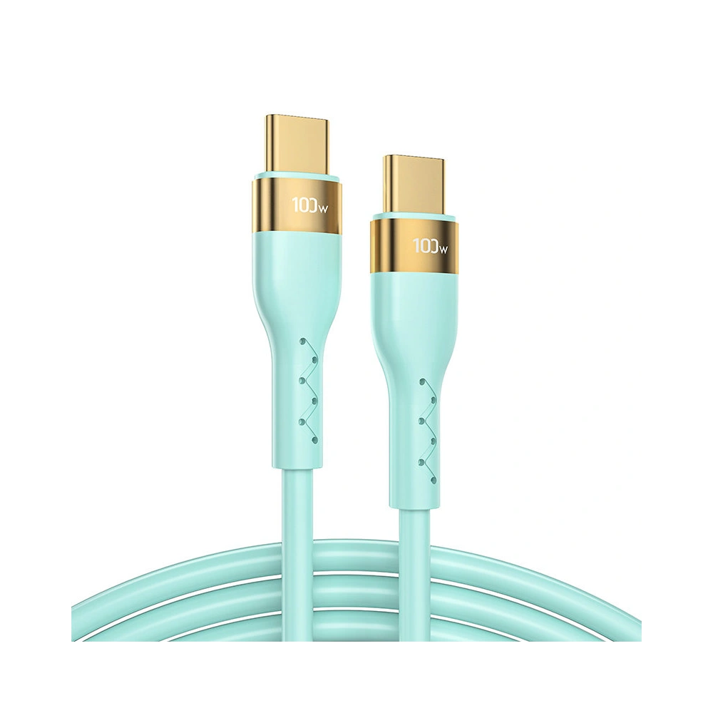 Hurtownia GSM - Kábel Joyroom Liquid Silicone USB/USB-C PD 100W 2m zöld (S-2050N18-10) - JYR389 - {ean13} - Hurt