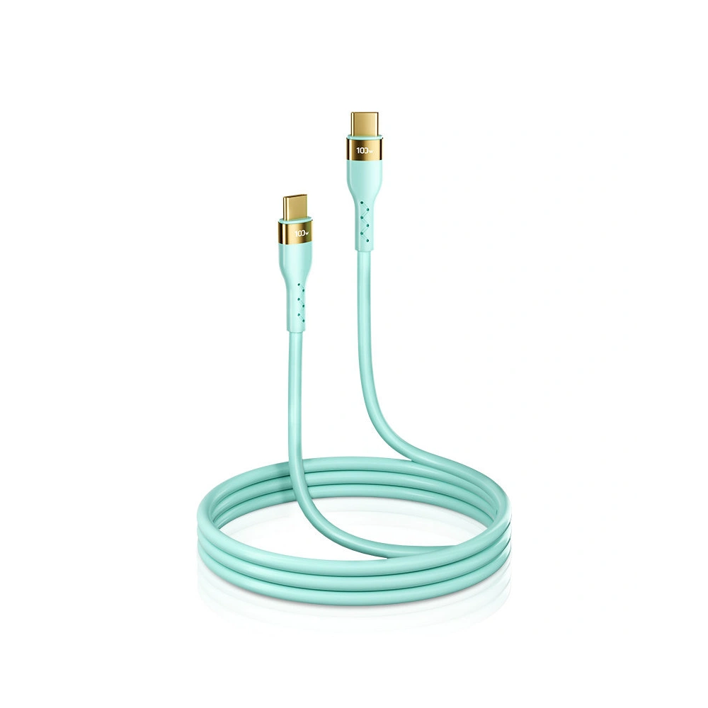 Hurtownia GSM - Kábel Joyroom Liquid Silicone USB/USB-C PD 100W 2m zöld (S-2050N18-10) - JYR389 - {ean13} - Hurt