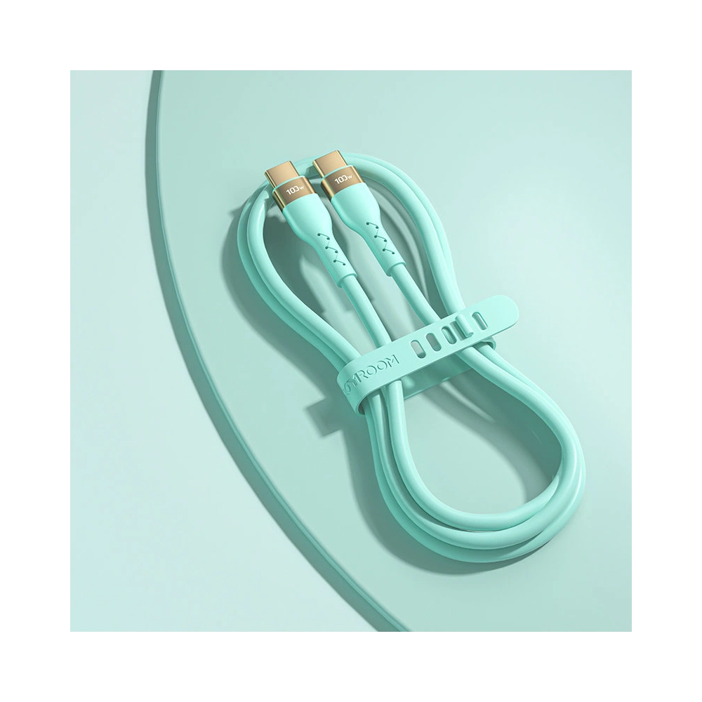 Hurtownia GSM - Kábel Joyroom Liquid Silicone USB/USB-C PD 100W 2m zöld (S-2050N18-10) - JYR389 - {ean13} - Hurt