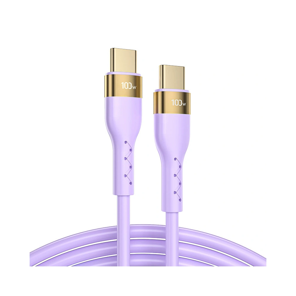 Hurtownia GSM - Kábel Joyroom Liquid Silicone USB/USB-C PD 100W 2m lila (S-2050N18-10) - JYR390 - {ean13} - Hurt
