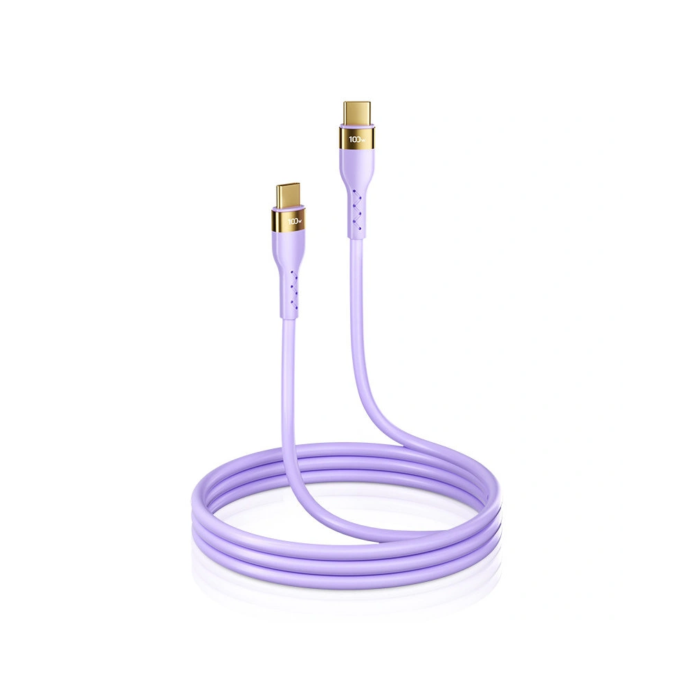 Hurtownia GSM - Kábel Joyroom Liquid Silicone USB/USB-C PD 100W 2m lila (S-2050N18-10) - JYR390 - {ean13} - Hurt