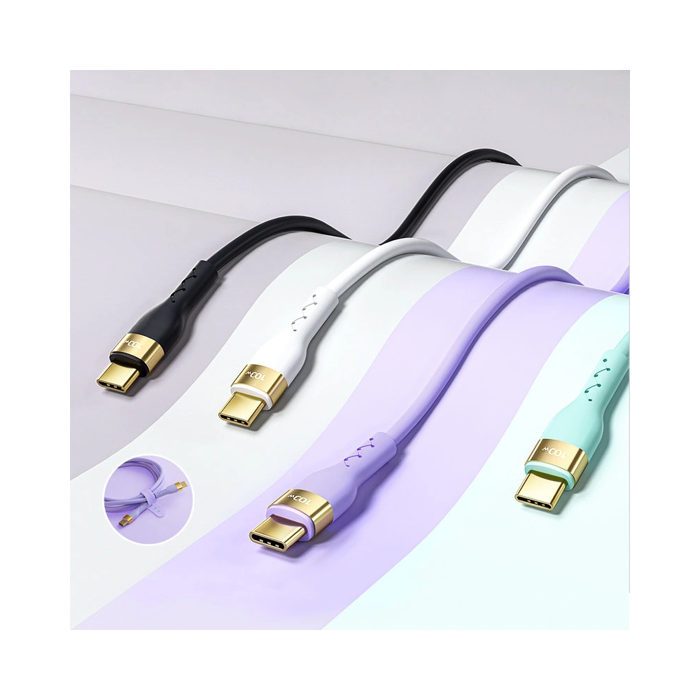 Hurtownia GSM - Kábel Joyroom Liquid Silicone USB/USB-C PD 100W 2m lila (S-2050N18-10) - JYR390 - {ean13} - Hurt