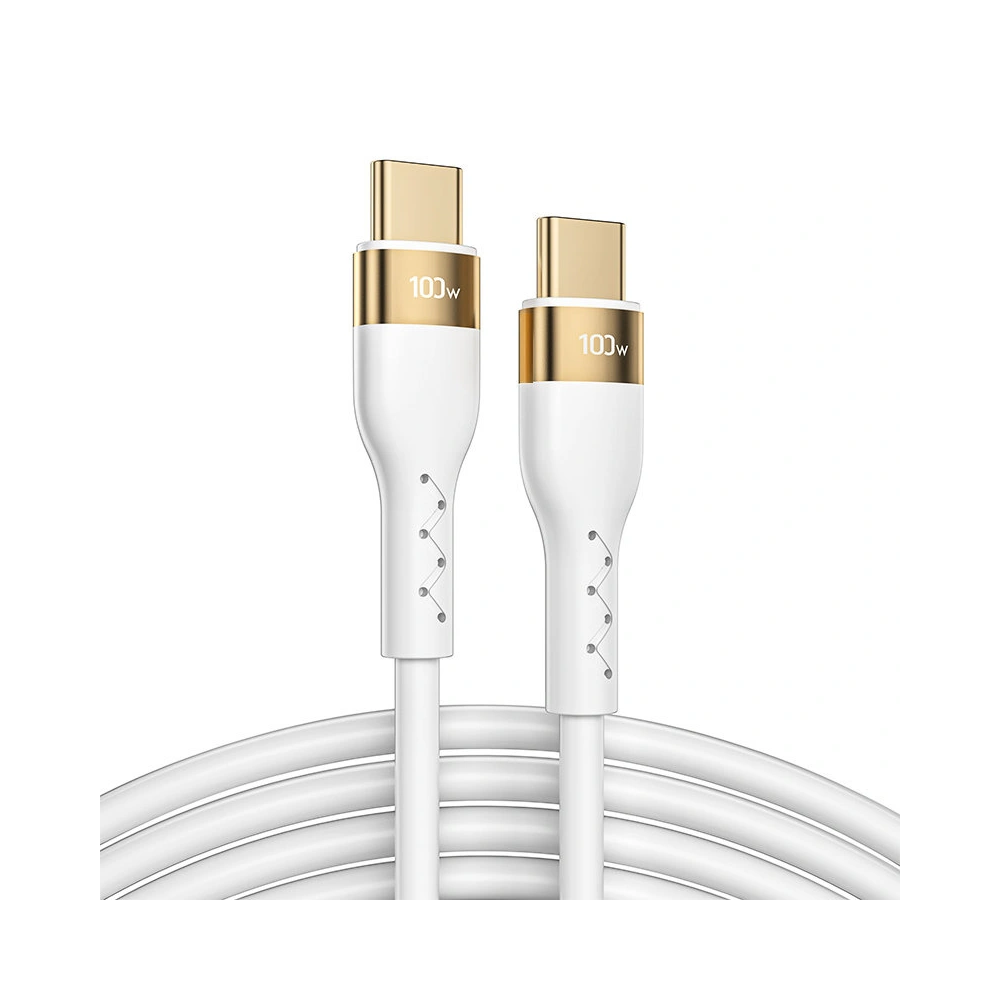 Hurtownia GSM - Kábel Joyroom Liquid Silicone USB/USB-C PD 100W 3m fehér (S-3050N18-10) - JYR391 - {ean13} - Hurt