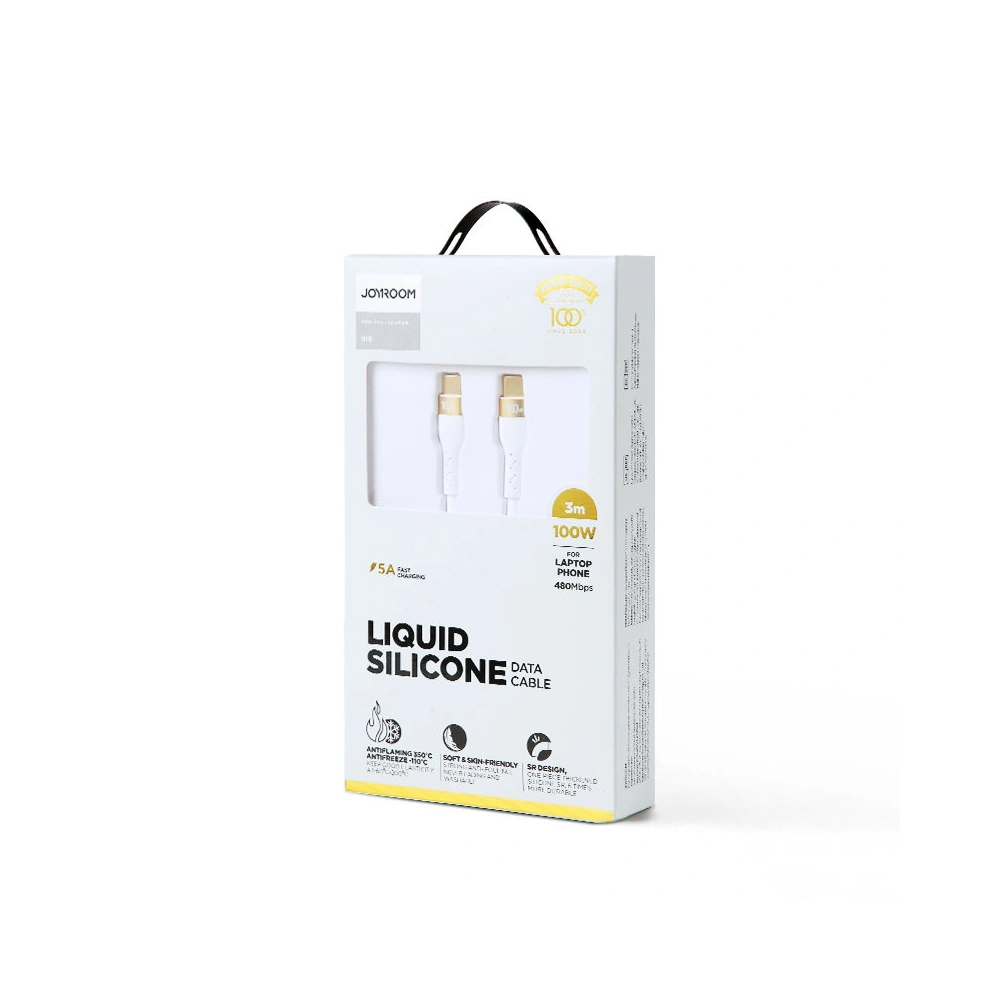 Hurtownia GSM - Cablul Joyroom Liquid Silicone USB/USB-C PD 100W 3m alb (S-3050N18-10) - JYR391 - {ean13} - Hurt
