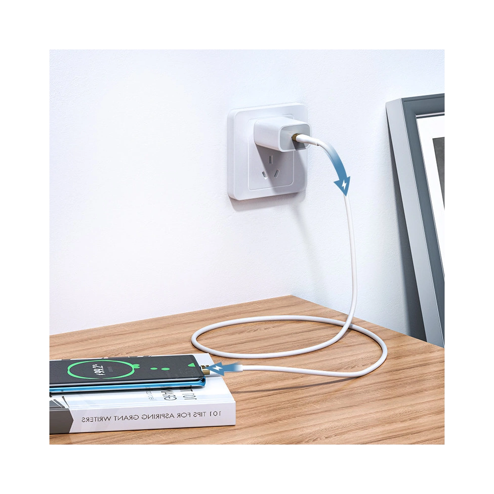 Hurtownia GSM - Kábel Joyroom Liquid Silicone USB/USB-C PD 100W 3m fehér (S-3050N18-10) - JYR391 - {ean13} - Hurt