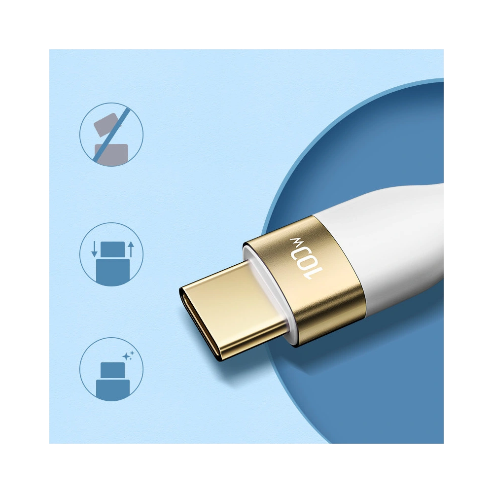 Hurtownia GSM - Kábel Joyroom Liquid Silicone USB/USB-C PD 100W 3m fehér (S-3050N18-10) - JYR391 - {ean13} - Hurt