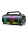 Kabelloser Lautsprecher Joyroom Bluetooth 5.1 mit farbiger LED-Beleuchtung schwarz (JR-MW02)