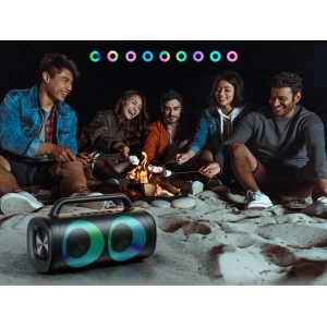 Wholesale Joyroom 5.1 wireless bluetooth speaker with LED color lighting black (JR-MW02) - JYR394 - {ean13} - Hurt