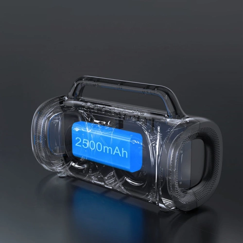 Bezprzewodowy głośnik Joyroom Bluetooth 5.1 z kolorowym oświetleniem LED czarny (JR-MW02)