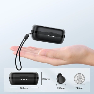 Wholesale Joyroom TWS Bluetooth 5.1 300mAh wireless earphones black (JR-TL1 Pro) - JYR395 - {ean13} - Hurt