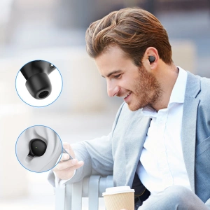 Wholesale Joyroom TWS Bluetooth 5.1 300mAh wireless earphones black (JR-TL1 Pro) - JYR395 - {ean13} - Hurt