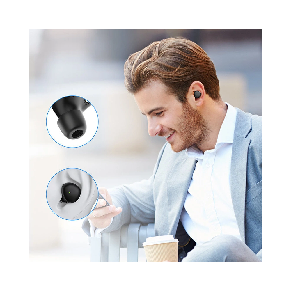 Hurtownia GSM - Căști wireless TWS Joyroom Bluetooth 5.1 300mAh negru (JR-TL1 Pro) - JYR395 - {ean13} - Hurt