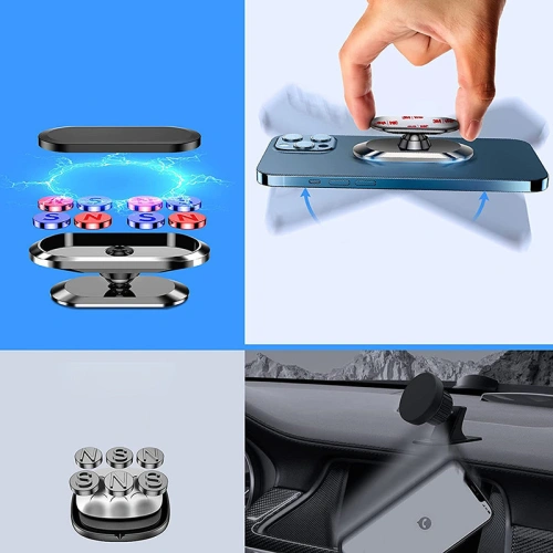 Uchwyt samochodowy magnetyczny Joyroom ciemnoszary (JR-ZS227)