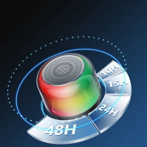 Wholesale Joyroom bluetooth 5.1 RGB Wireless Speaker Black (JR-ML03) - JYR411 - {ean13} - Hurt