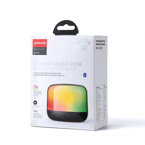 Bezprzewodowy głośnik Joyroom Bluetooth 5.1 RGB czarny (JR-ML03)