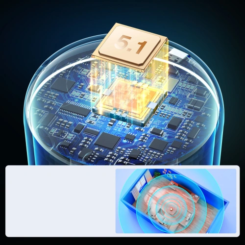 Bezprzewodowy głośnik Joyroom Bluetooth 5.1 RGB czarny (JR-ML03)