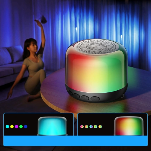 Bezprzewodowy głośnik Joyroom Bluetooth 5.1 RGB czarny (JR-ML03)