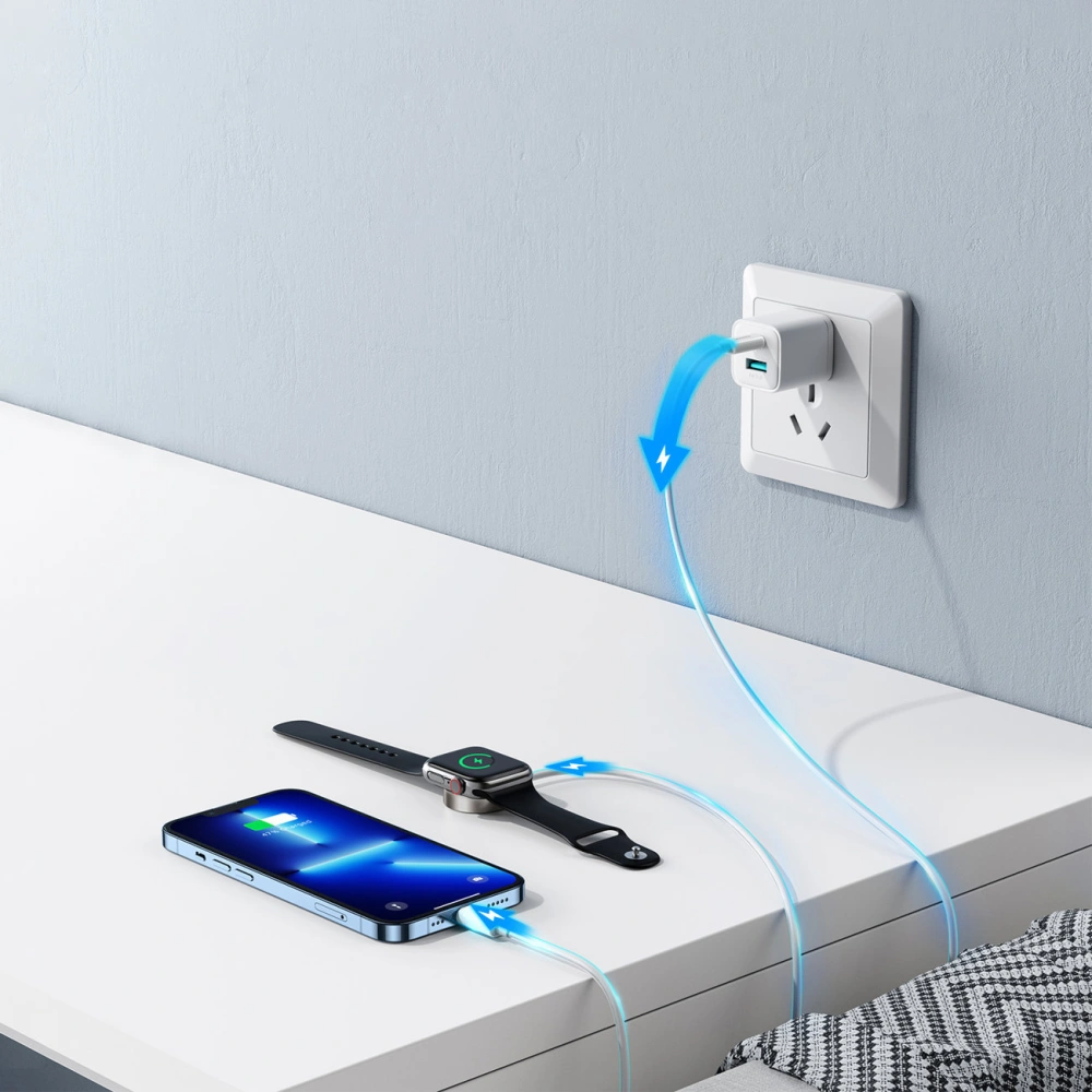 Hurtownia GSM - Kábel Joyroom USB-C 20W PD töltővel Apple Watch 1.5m fehér (S-IW005) - JYR414 - {ean13} - Hurt