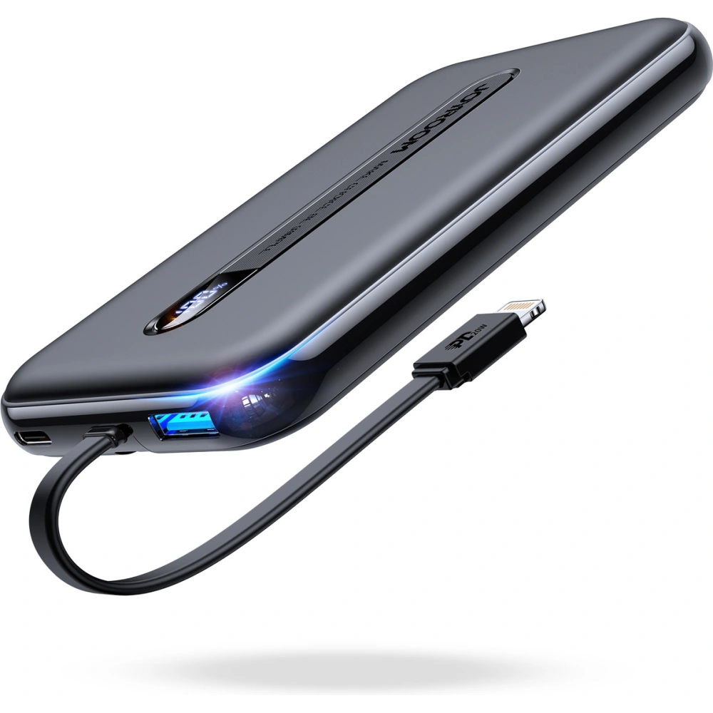 Wholesale Joyroom power bank with built-in Lightning cable 20W 10000mAh PD QC3.0 black (JR-L001- Lightning) - JYR419 - {ean13} - Hurt