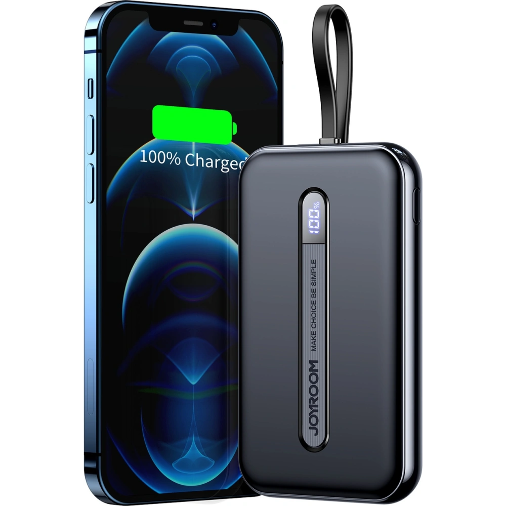 Hurtownia GSM - Powerbank Joyroom 20W 10000mAh PD QC 3.0 s integrovaným Lightning kabelem černý (JR-L001-lightning) - JYR419 - {ean13} - Hurt