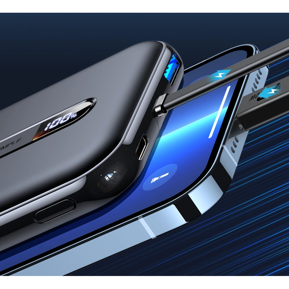 Hurtownia GSM - Powerbank Joyroom 20W 10000mAh PD QC 3.0 s integrovaným Lightning kabelem černý (JR-L001-lightning) - JYR419 - {ean13} - Hurt