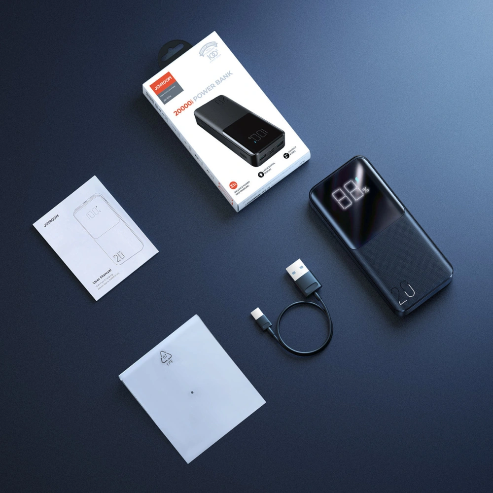 Hurtownia GSM - Powerbank Joyroom 15W 20000mAh PD QC 3.0 AFC czarny (JR-T014) - JYR421 - {ean13} - Hurt