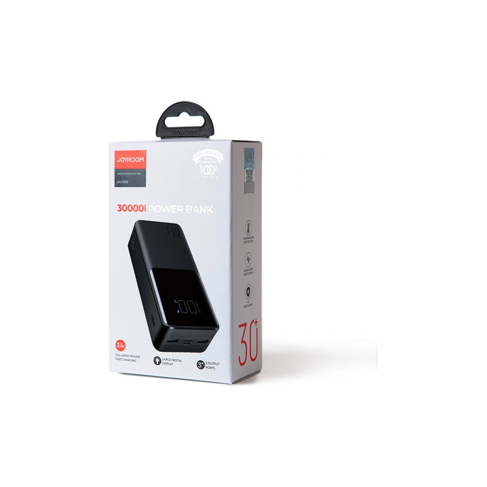 Hurtownia GSM - Powerbank Joyroom 15W 30000mAh PD QC 3.0 AFC czarny (JR-T015) - JYR422 - {ean13} - Hurt