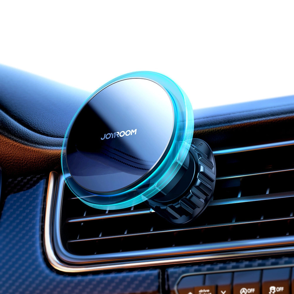 Wholesale Joyroom Car Holder Qi Wireless Charger 15W (MagSafe for iPhone Compatible) Car Mount Air Vent Silver (JR-ZS291) - JYR423 - {ean13} - Hurt