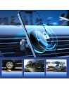 Wholesale Joyroom Car Holder Qi Wireless Charger 15W (MagSafe for iPhone Compatible) Car Mount Air Vent Silver (JR-ZS291) - JYR423 - {ean13} - Hurt
