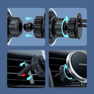 Hurtownia GSM - Suport auto cu încărcător wireless Joyroom MagSafe Qi 15W pentru grila de ventilație argintie (JR-ZS291) - JYR423 - {ean13} - Hurt