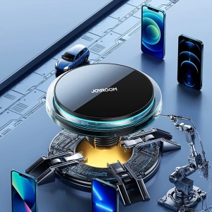 Hurtownia GSM - Autós tartó vezeték nélküli töltővel Joyroom MagSafe Qi 15W ezüst színben (JR-ZS291) - JYR423 - {ean13} - Hurt
