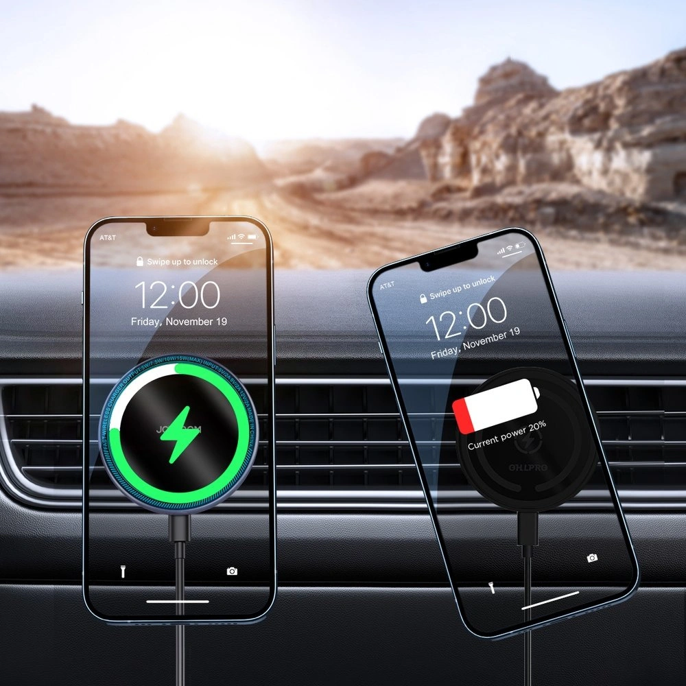 Hurtownia GSM - Auto-Halterung mit kabellosem Ladegerät Joyroom MagSafe Qi 15W für Lüftungsgitter silber (JR-ZS290) - JYR424 - {ean13} - Hurt