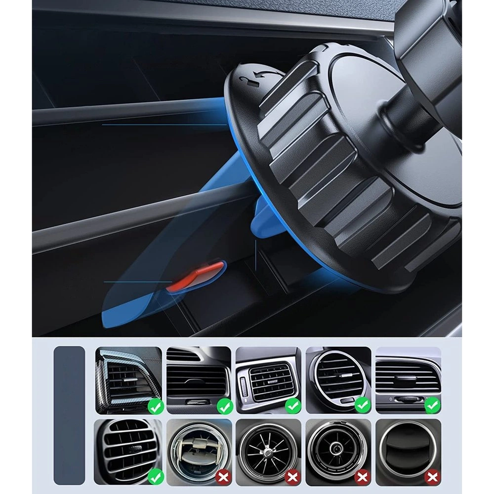 Wholesale Joyroom Car Holder Qi Wireless Charger 15W (MagSafe for iPhone Compatible) for Car Mount Air Vent (JR-ZS295) - JYR426 - {ean13} - Hurt