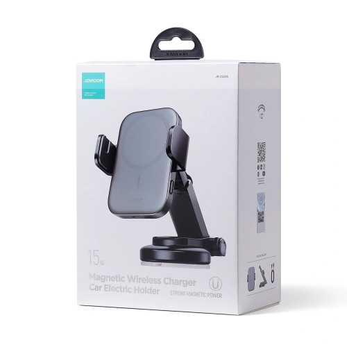 Uchwyt samochodowy z ładowarką bezprzewodową Joyroom MagSafe Qi 15W na deskę rozdzielczą (JR-ZS295)